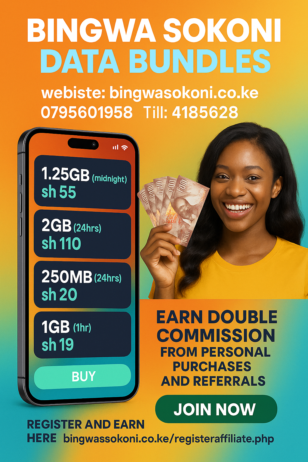 Daily Data Bundle for browsing and social media